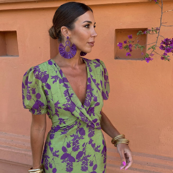 Rochie elegantă Ani cu mâneci bufante remarcabile