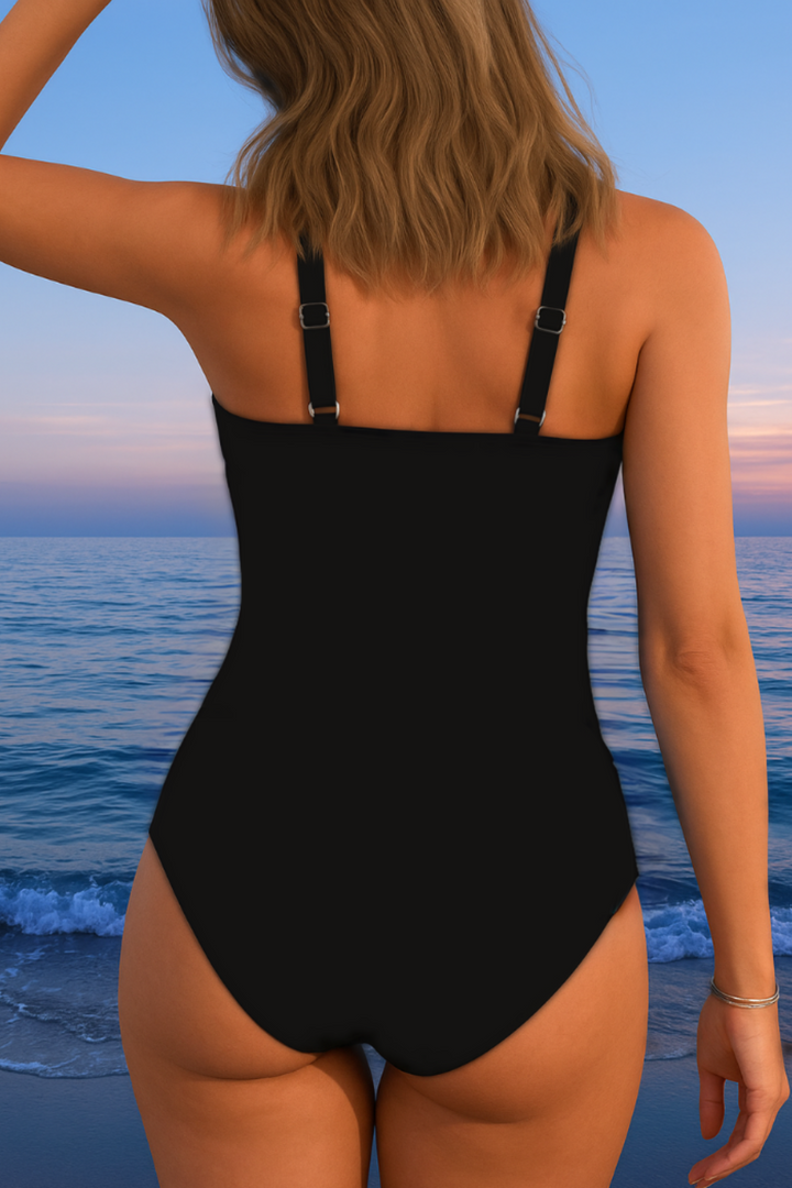 Costum de baie de lux cu imprimeu colorat